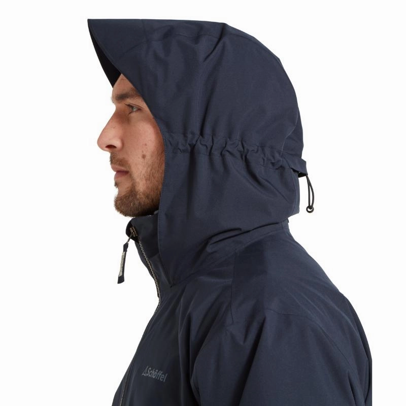 Daily Special Offer Schoffel Egleton Mens Venturi Lightweight Wateproof Jacket - True Navy