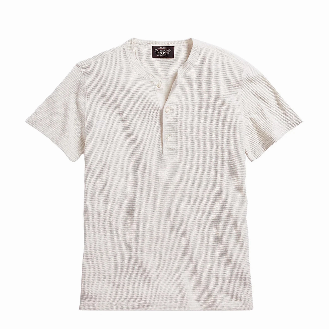 Todays Best Deal Rrl By Ralph Lauren S/S Henley Short Sleeve Knit Paper White