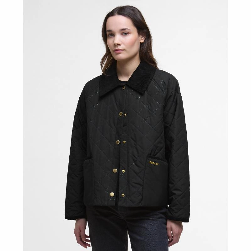 Todays Best Deal Barbour Anise Ladies Quilted Jacket - Black/Ancient