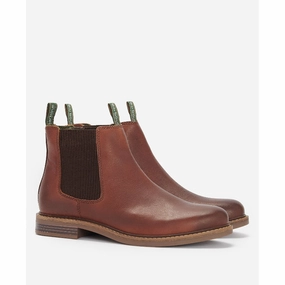 Barbour Farsley Mens Chelsea Boot - Teak Trending Offer Today