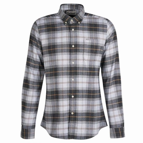 Special Steal Event Barbour Kyeloch Tailored Mens Shirt - Greystone