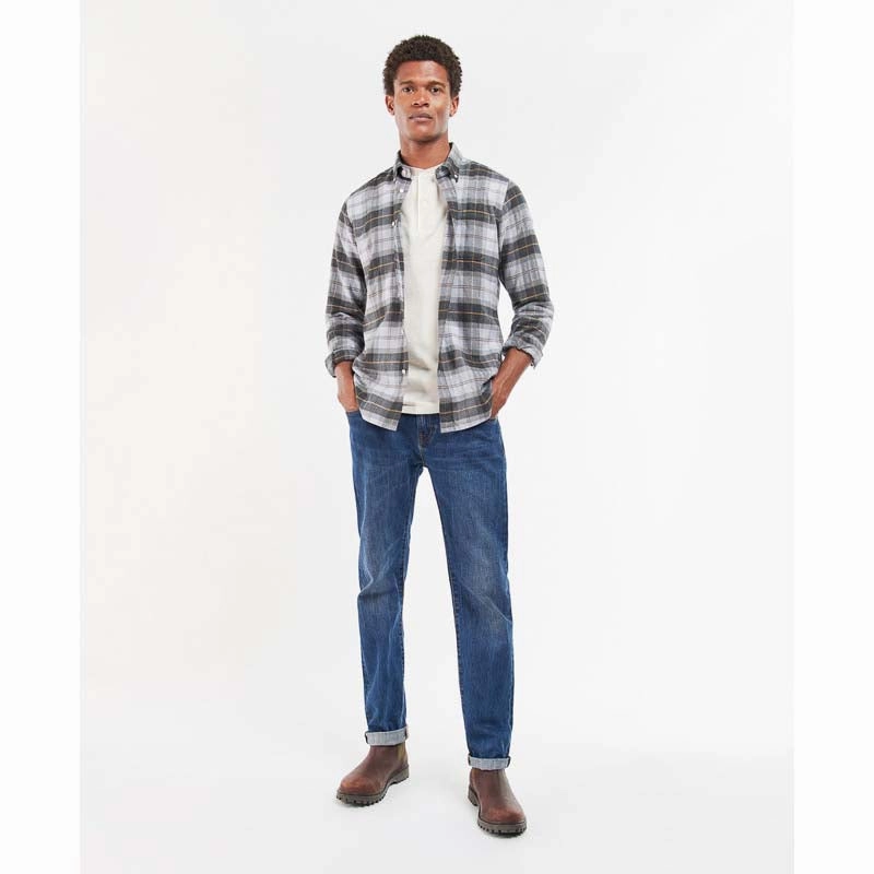 Todays Hot Pick Mega Hot Offer Barbour Kyeloch Tailored Mens Shirt - Greystone
