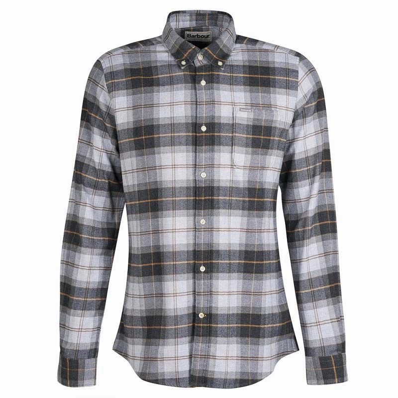 Special Steal Event Barbour Kyeloch Tailored Mens Shirt - Greystone