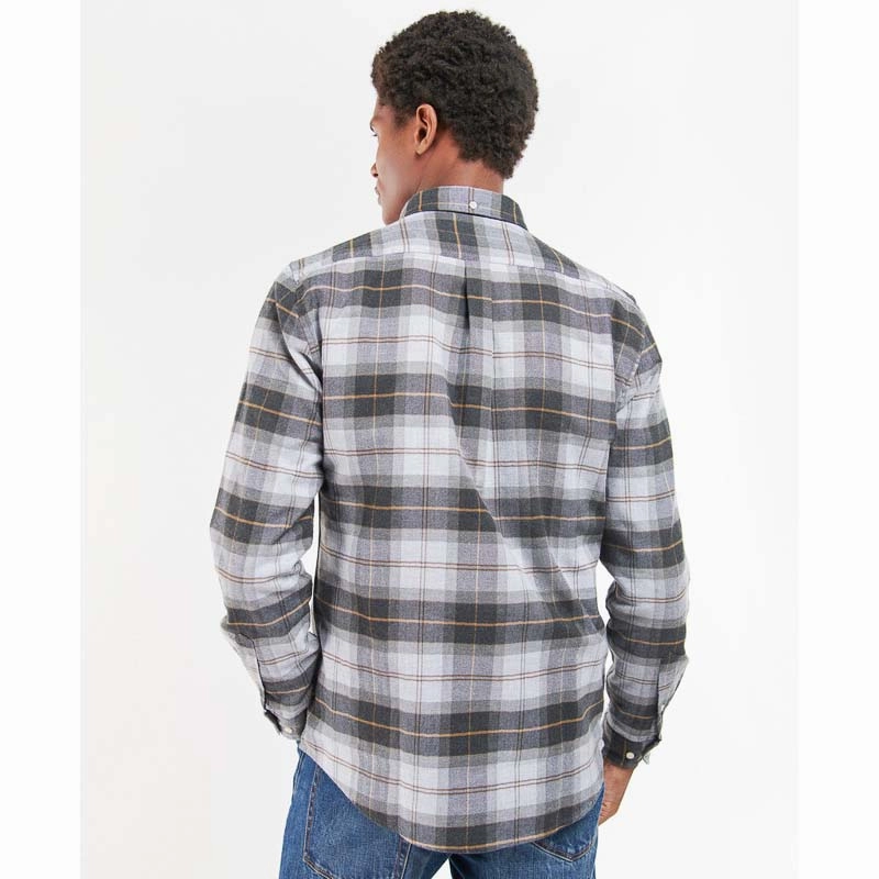 Special Deal Frenzy Barbour Kyeloch Tailored Mens Shirt - Greystone