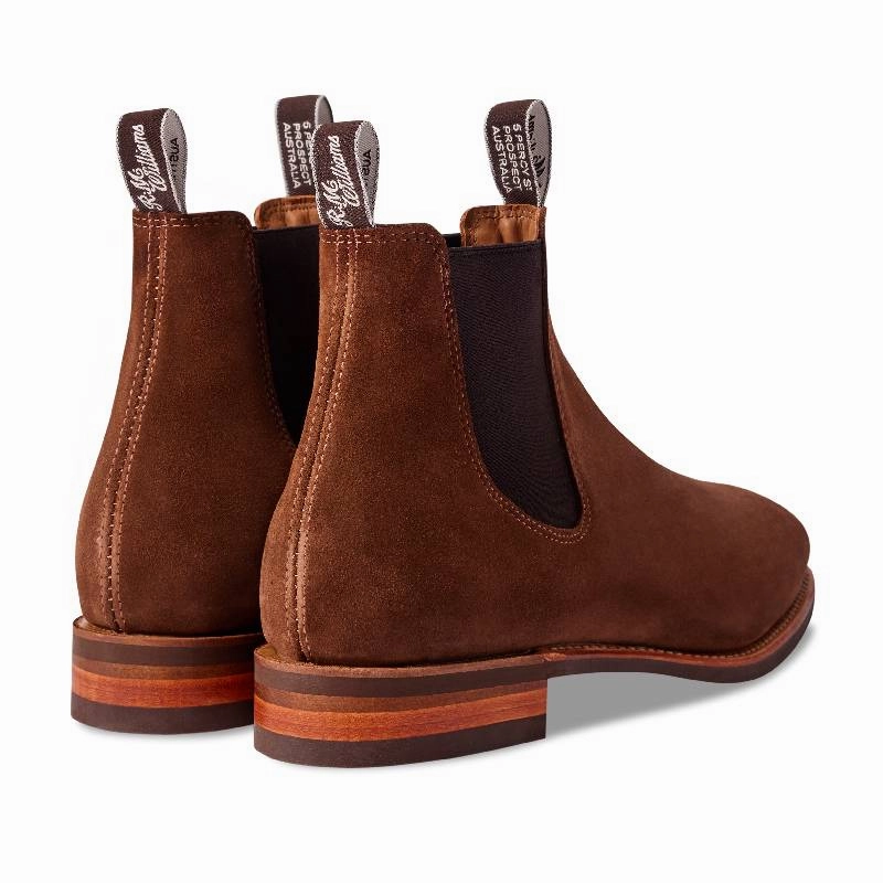 Weekend Sale Special R.M.Williams Comfort Craftsman Mens Suede Boot - Brown