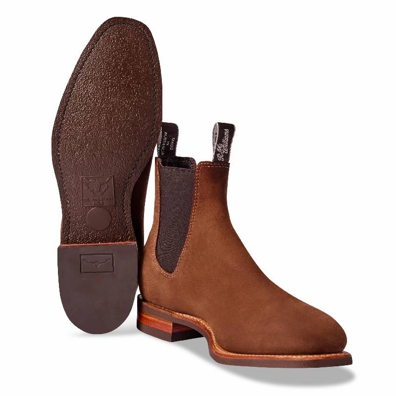 Clearance Steal Today R.M.Williams Comfort Craftsman Mens Suede Boot - Brown