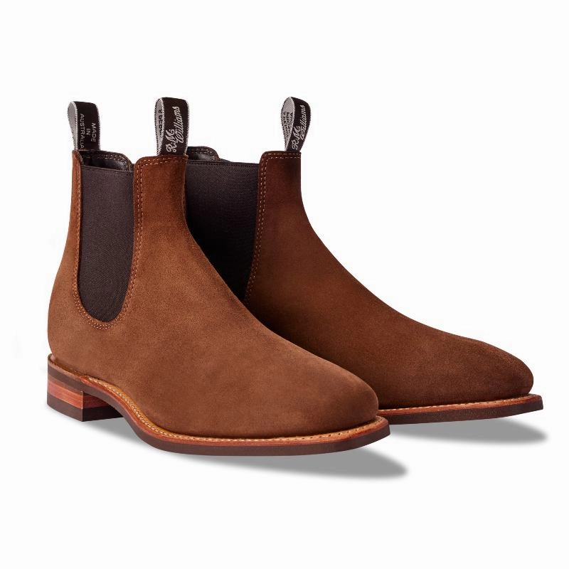 Special Steal Event R.M.Williams Comfort Craftsman Mens Suede Boot - Brown