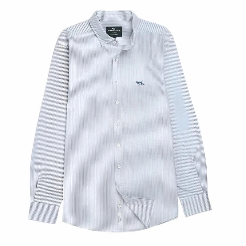 Best Price Today Todays Trending Deals Rodd & Gunn Gunn Oxford Stripe Mens Sports Fit Shirt - Horizon