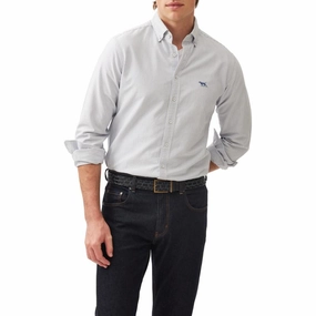 Rodd & Gunn Gunn Oxford Stripe Mens Sports Fit Shirt - Horizon Dont Miss This Steal