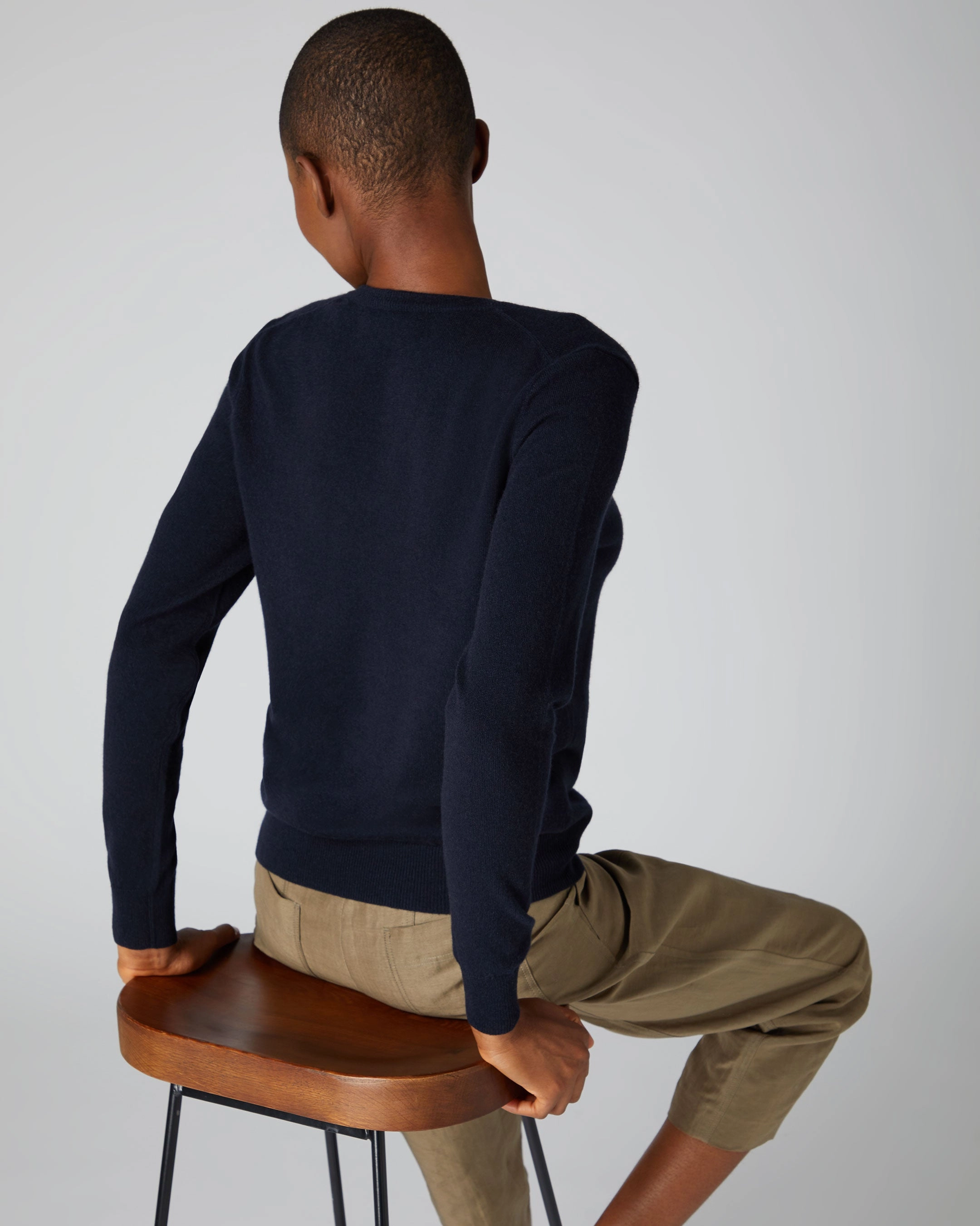 Women'S Phoebe V Neck Cashmere Jumper Navy Blue Flash Discount Today Today Only Offer