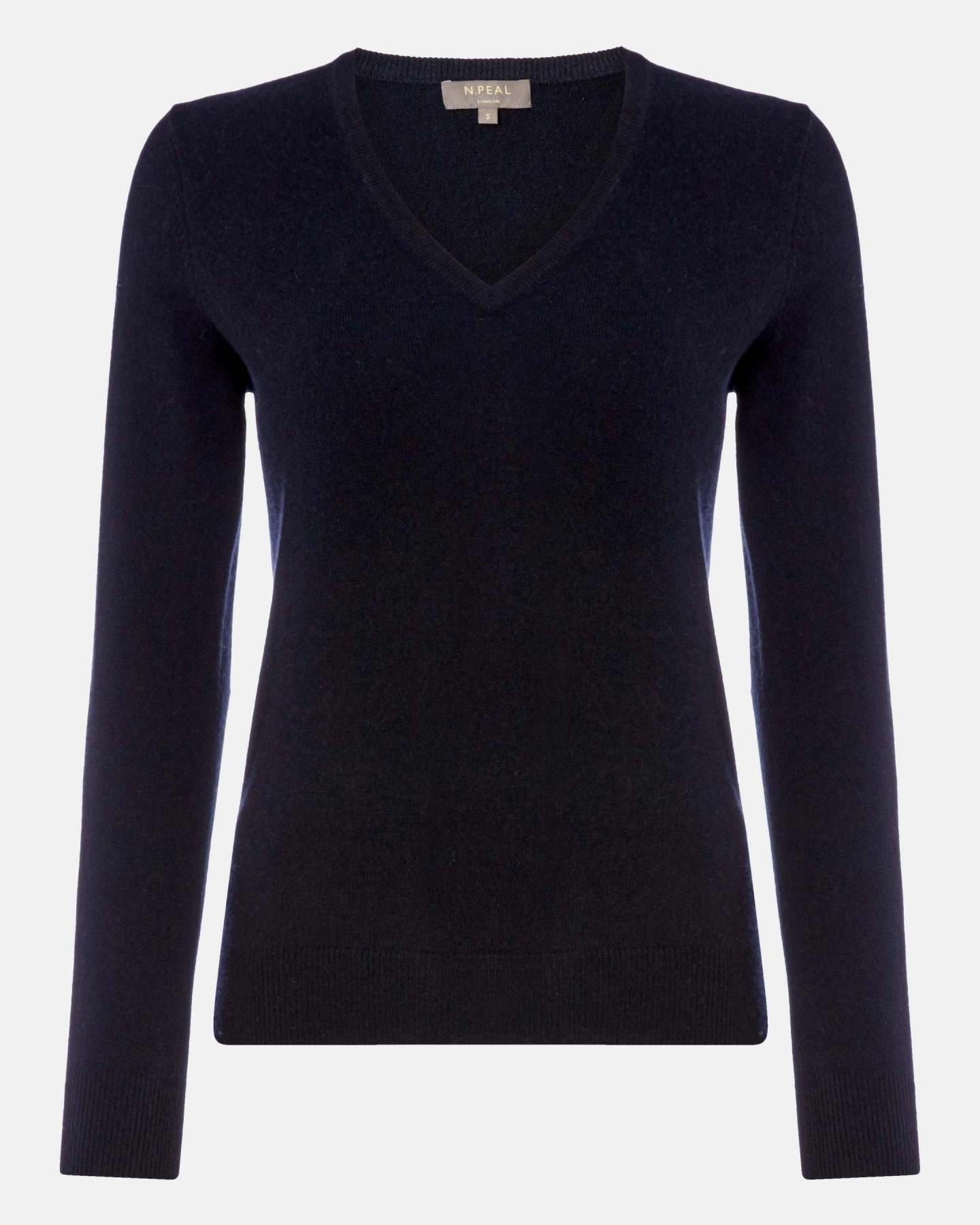 Shop Grab Now Exclusive Deal Inside Women'S Phoebe V Neck Cashmere Jumper Navy Blue