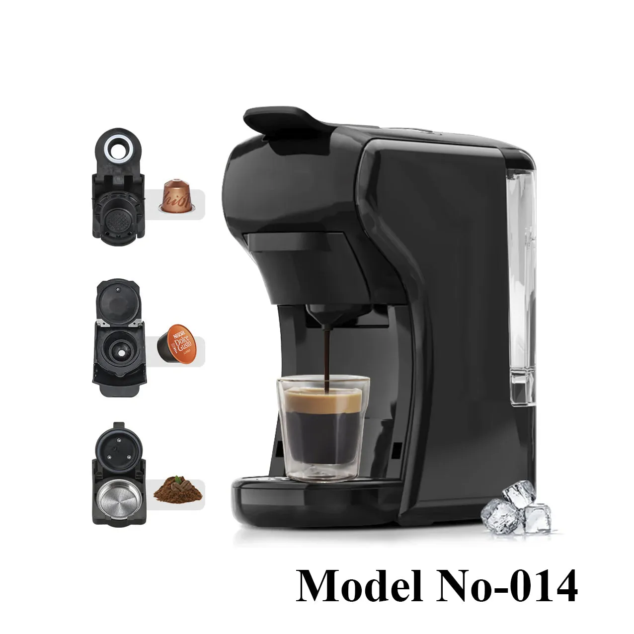 Primo Caf Coffee Capsules Machine, Black