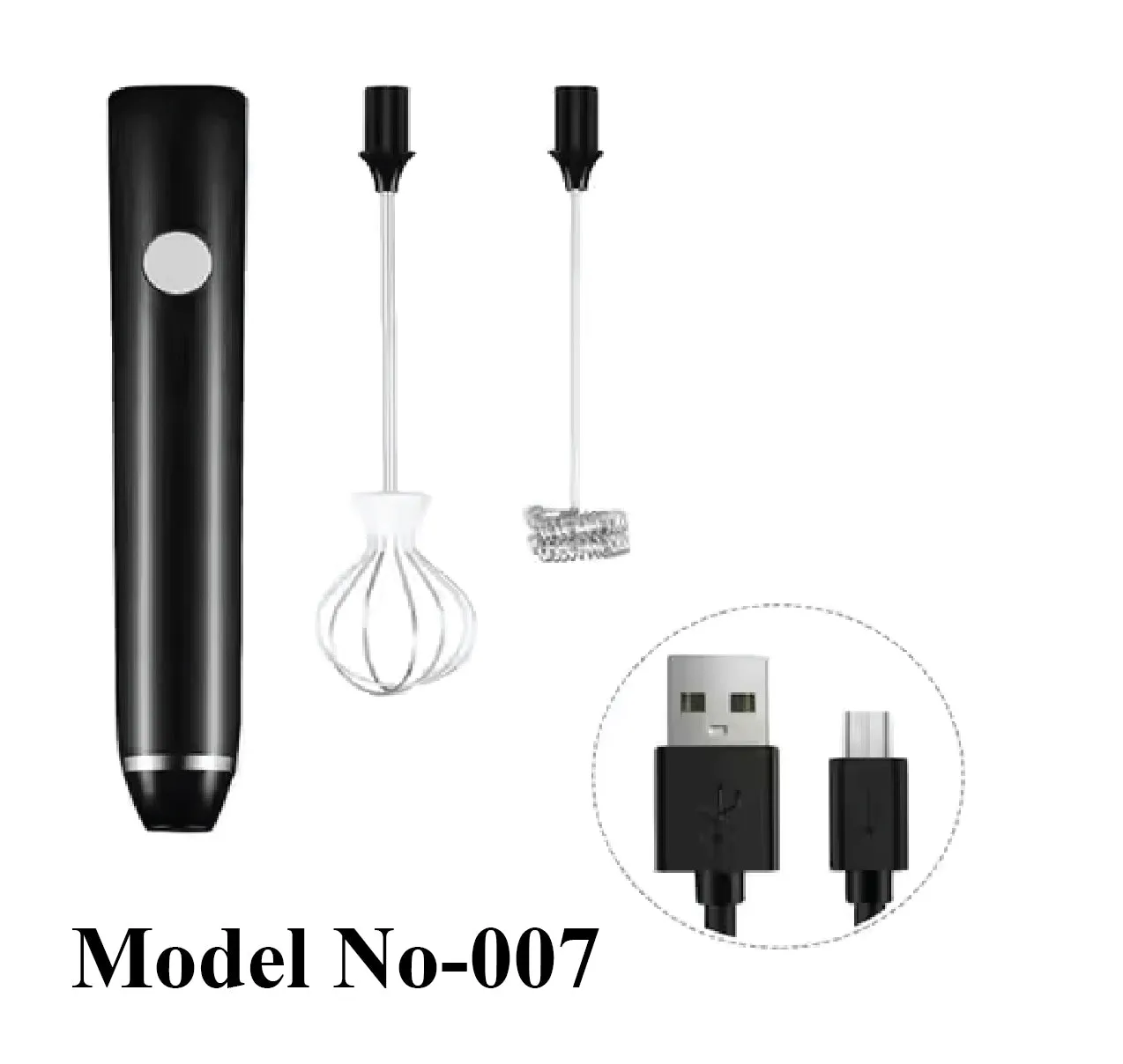 Primo Caf Milk Frother, Black
