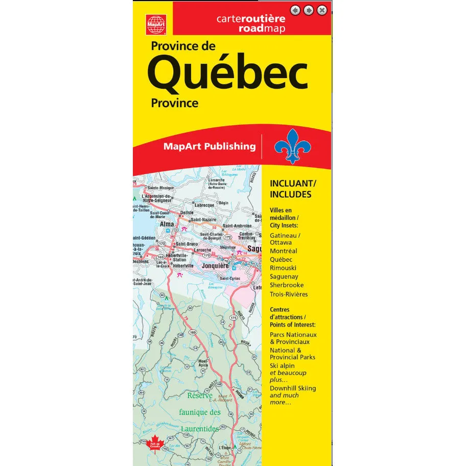 Quebec Province Road Map Trending Today Steal