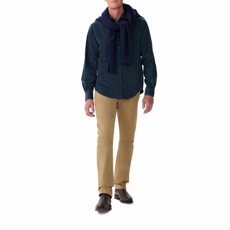 Trending Hot Picks Limited Time Sale R.M.Williams Classic Mens Shirt - Blue Corduroy