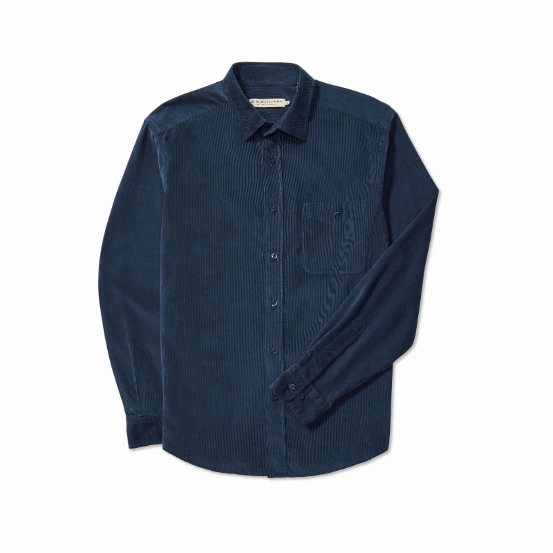 Price Slash Today R.M.Williams Classic Mens Shirt - Blue Corduroy