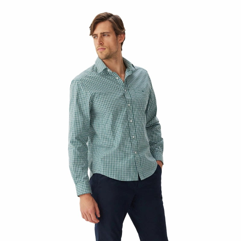 R.M.Williams Classic Mens Shirt - Green/Blue Todays Special Picks