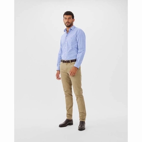 R.M.Williams Coalcliff Mens Cotton Shirt - Blue Hot Discount Deal