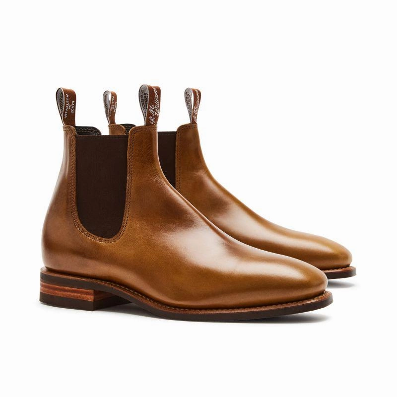 Todays Trending Deals Sale Ending Soon R.M.Williams Comfort Craftsman Mens Leather Boots - Caramel