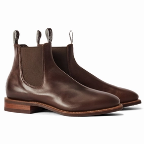 EndofWeek Deals Todays Steal R.M.Williams Comfort Craftsman Mens Leather Boots - Walnut