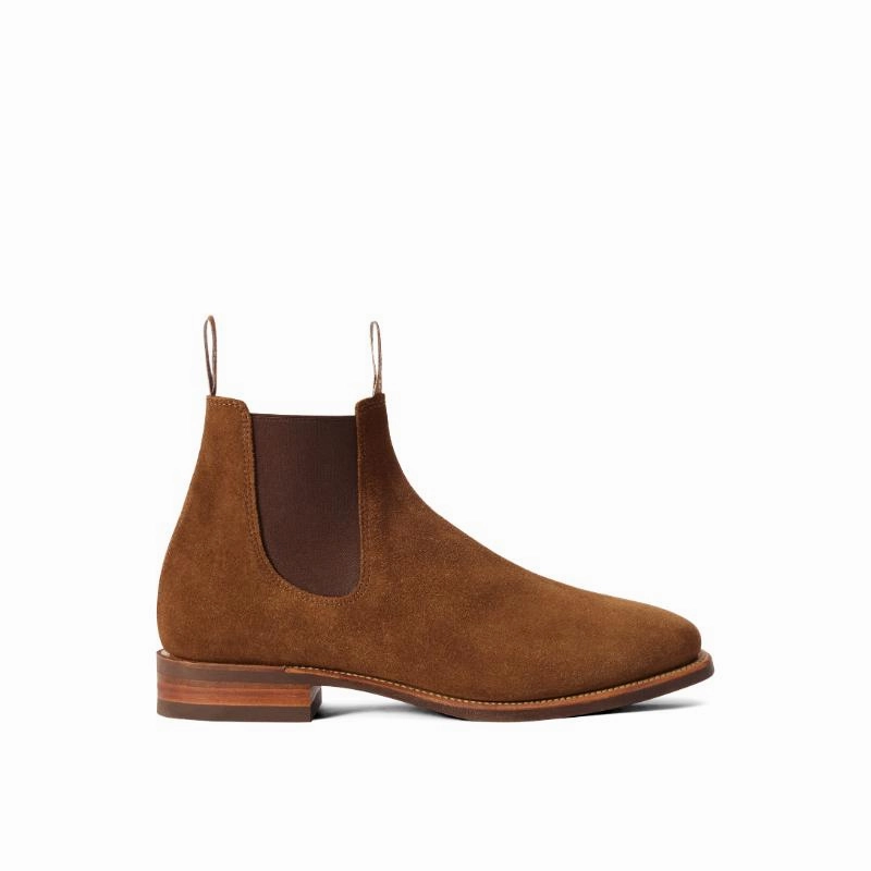 Big Sale Today Today Only Hot Sale R.M.Williams Comfort Craftsman Mens Suede Boots - Dark Cedar