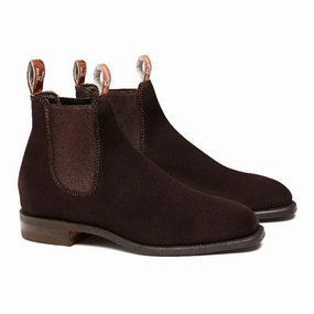 R.M.Williams Comfort Craftsman Suede Boots - Chocolate Save Big Online Flash Pick Today