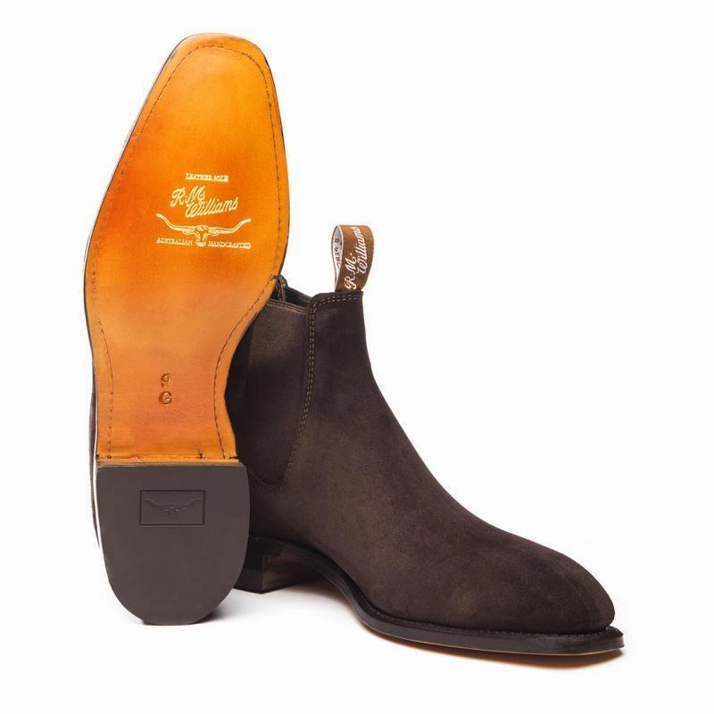 Weekend Specials R.M.Williams Craftsman Classic Suede Mens Boot - Chocolate
