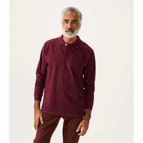 R.M.Williams Kaniva Mens Rugby Shirt - Maroon Hot Picks Today Weekend Flash Offer