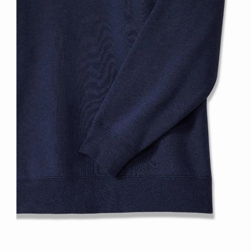 Daily Deal Frenzy R.M.Williams Mulyungarie 1/4 Zip Mens Sweater - Navy Blue Marl