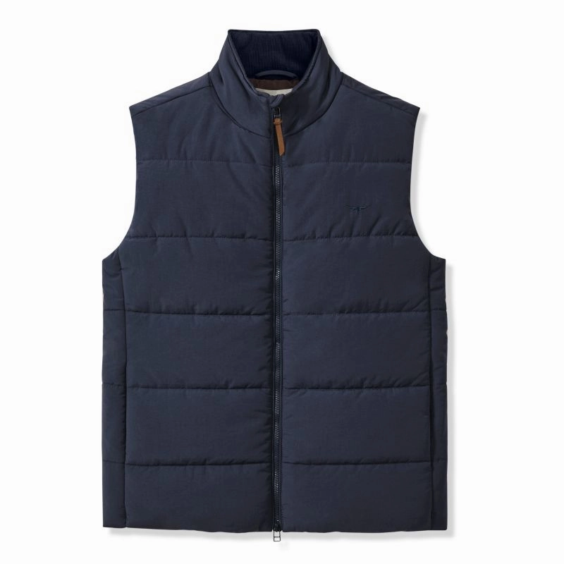 Last Chance Steal Flash Deal Today R.M.Williams Padstow Puffer Mens Gilet - Navy