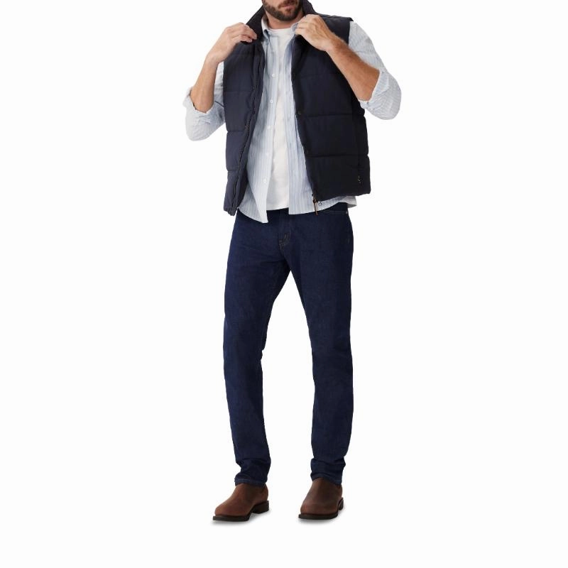 R.M.Williams Padstow Puffer Mens Gilet - Navy Limited Stock Offer Flash Sale Now