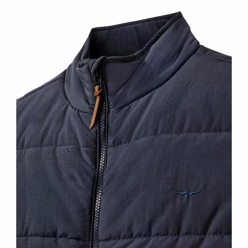 R.M.Williams Padstow Puffer Mens Gilet - Navy Hot Clearance Now Grab It Now