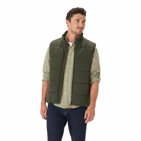 R.M.Williams Padstow Puffer Mens Gilet - Peat Flash Deal Alert Shop the Savings