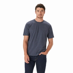 Clearance Alert Now R.M.Williams Parson Mens T-Shirt - Dark Blue Marl