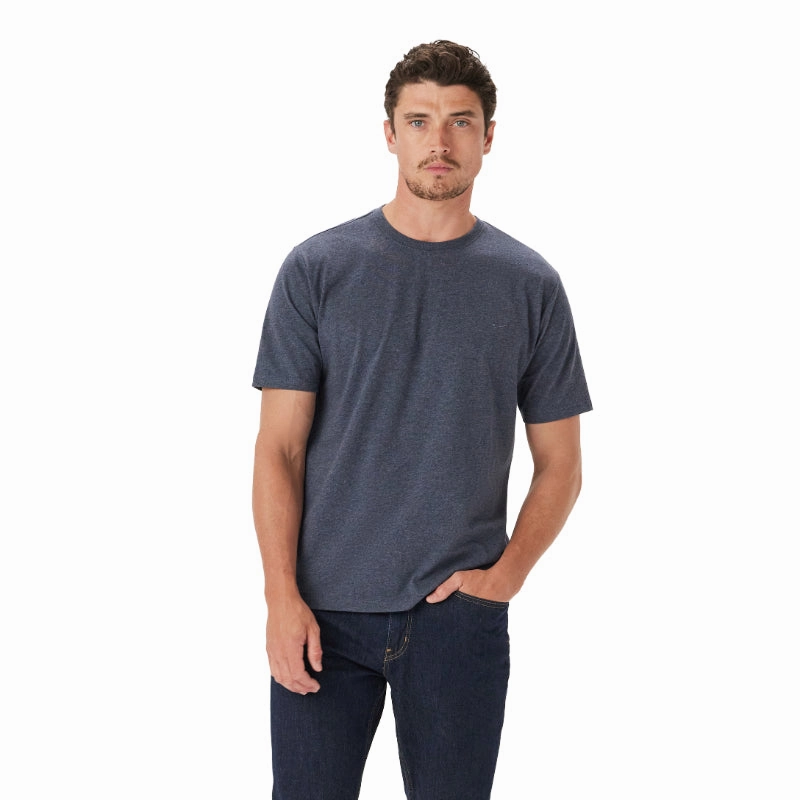 R.M.Williams Parson Mens T-Shirt - Dark Blue Marl Exclusive Online Deal