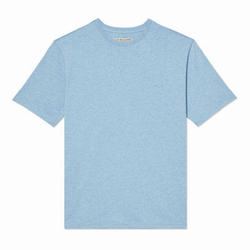 EndofWeek Deals R.M.Williams Parson Mens T-Shirt - Sky Blue