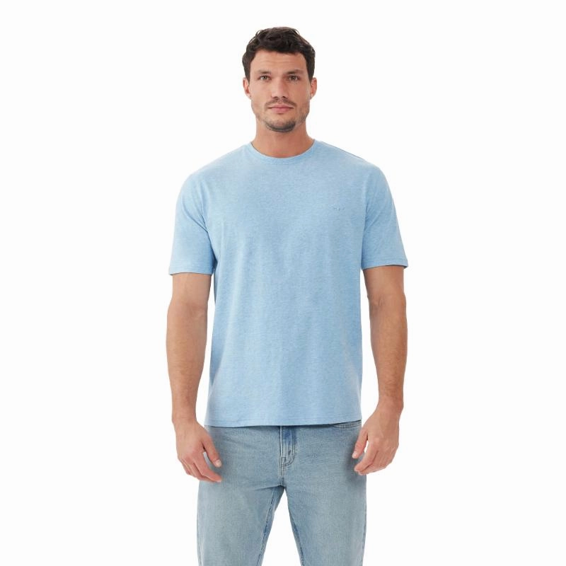 R.M.Williams Parson Mens T-Shirt - Sky Blue Todays Hot Savings