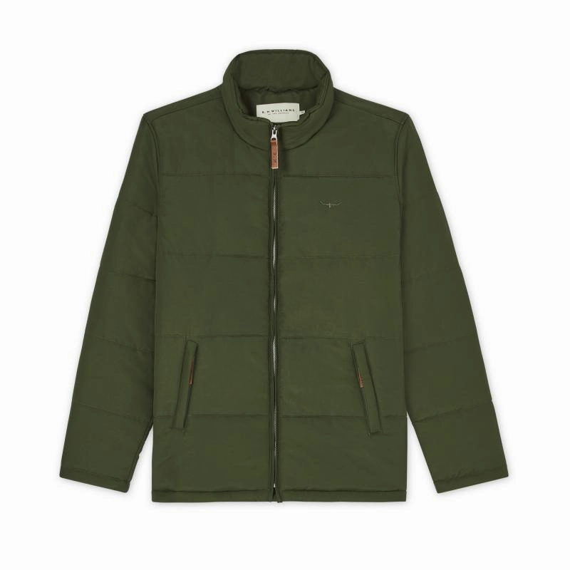 R.M.Williams Patterson Creek Mens Puffer Jacket - Forest Green Hot Picks Today Grab Your Savings