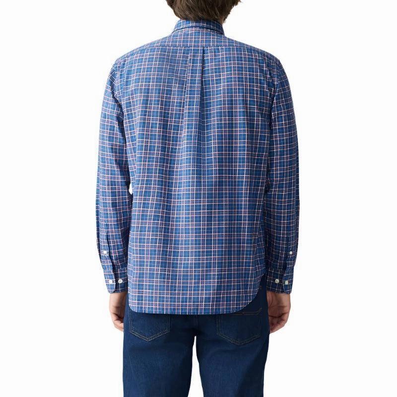 Todays Hot Pick Hot Discount Deal R.M.Williams Regular Button Down Collar Mens Shirt - Indigo