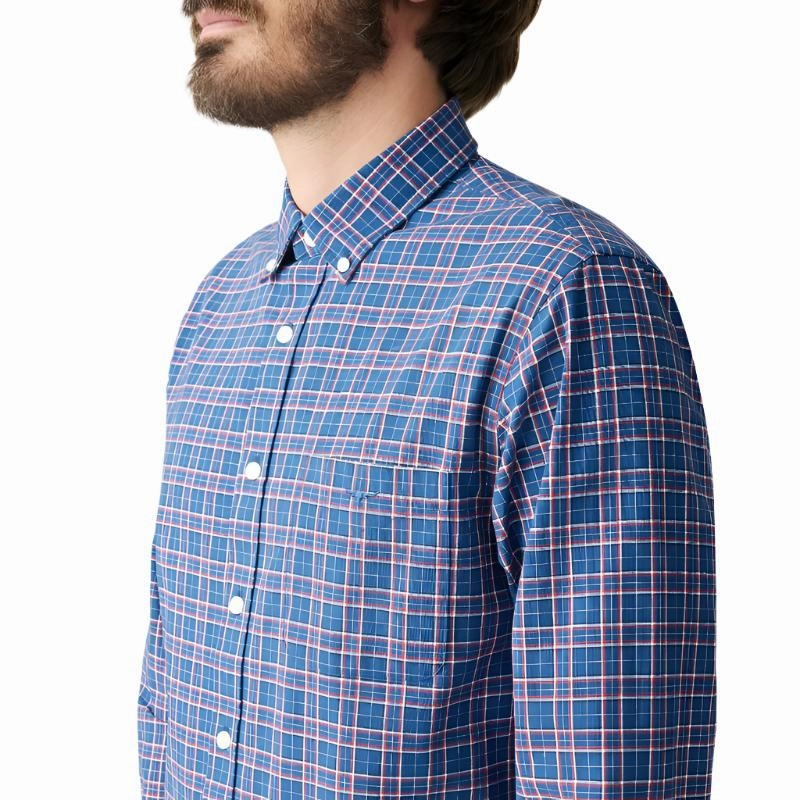 Sale Ending Soon R.M.Williams Regular Button Down Collar Mens Shirt - Indigo
