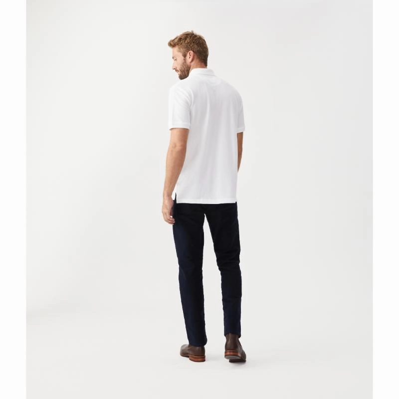 Todays Steal Hot Item Clearance R.M.Williams Rod Mens Polo Shirt - White