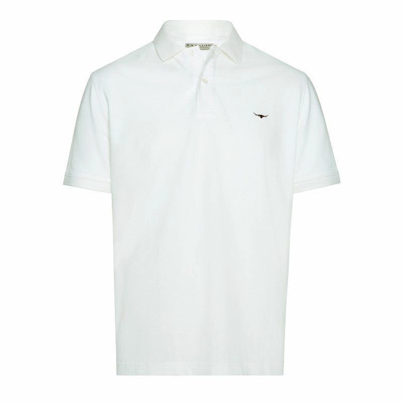 R.M.Williams Rod Mens Polo Shirt - White Special Price Offer