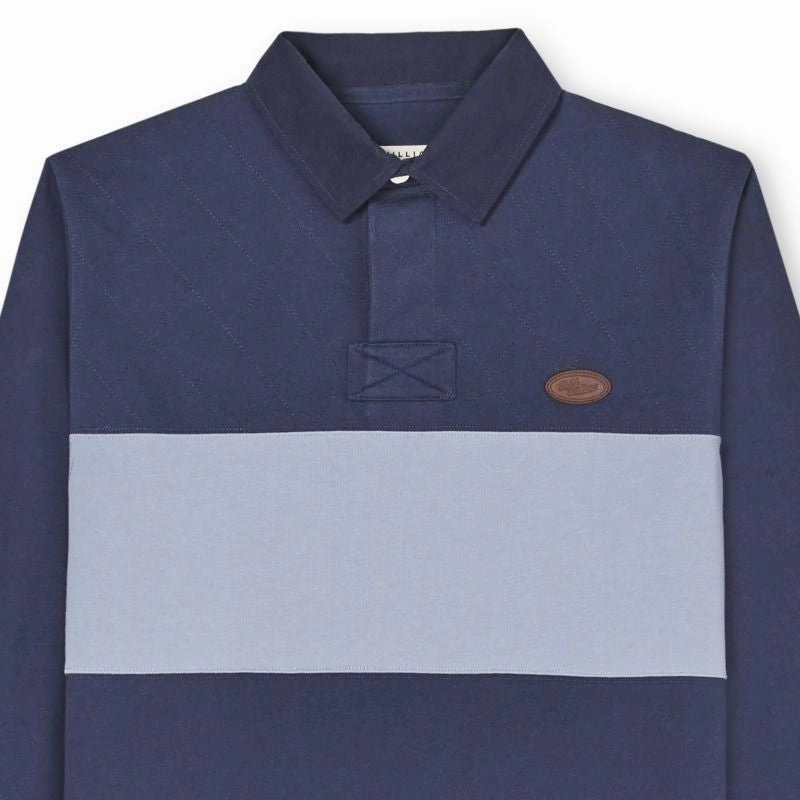 Flash Sale Alert Now R.M.Williams Trentham Quilted Mens Rugby Shirt - Blue/Navy
