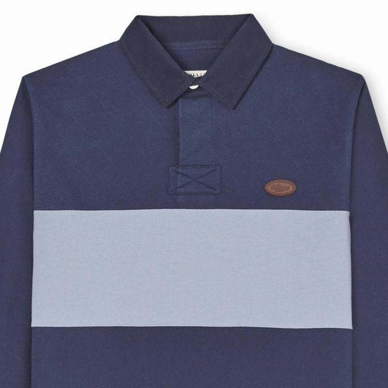 Grab Your Hot Pick R.M.Williams Trentham Quilted Mens Rugby Shirt - Blue/Navy