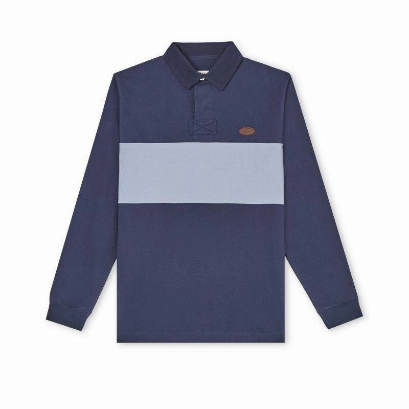 R.M.Williams Trentham Quilted Mens Rugby Shirt - Blue/Navy Today Only Offer Weekend Specials