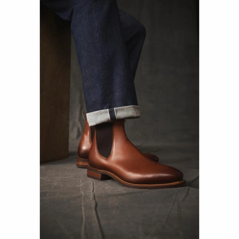 R.M.Williams Urban Turnout Mens Leather Boots - Dark Tan Instant Savings Deal Today Only Hot Sale