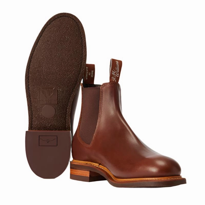 Grab Save Today R.M.Williams Urban Turnout Mens Leather Boots - Dark Tan