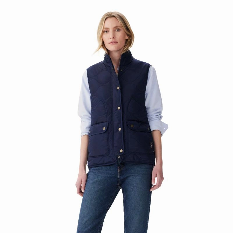 R.M.Williams Wilby Ladies Gilet - Navy Best Deal Today Hot Discount Deal