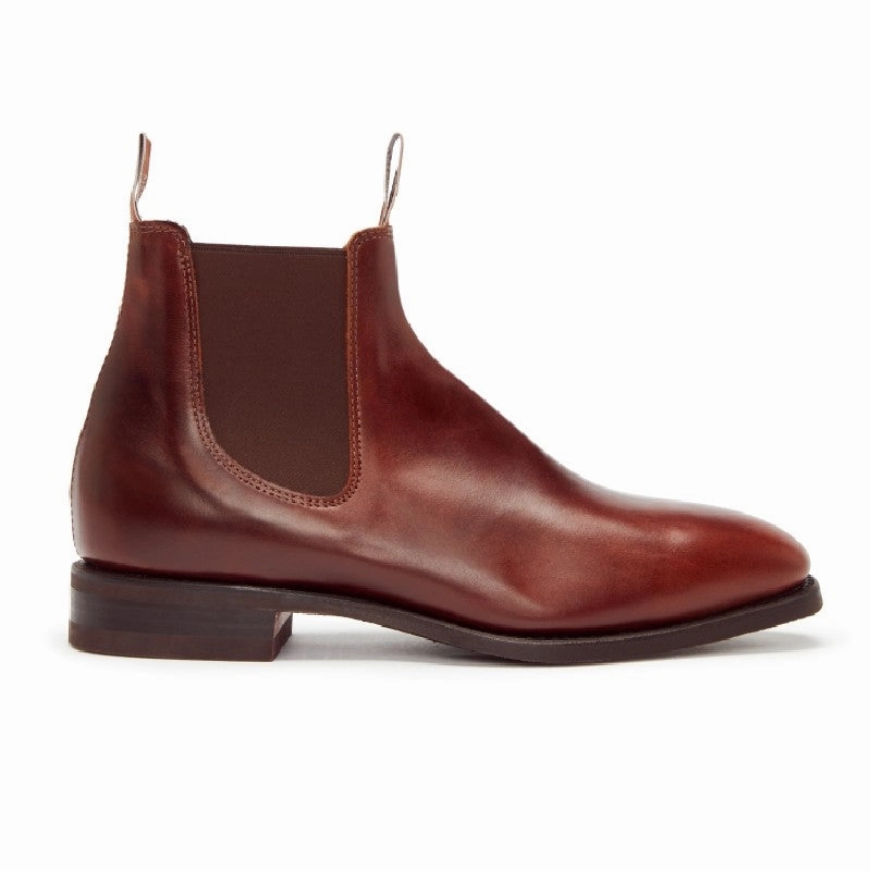 Clearance Alert Now R.M.Williams Yearling Comfort Craftsman Wide Fit Mens Boot - Mid Brown