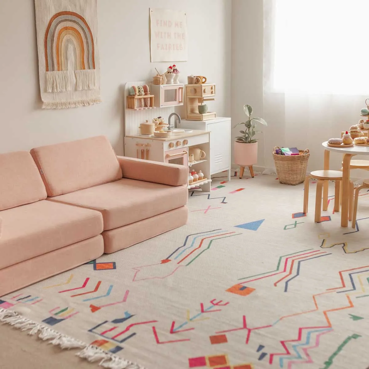 Remi Multi-Colour Abstract Tribal PET Rug